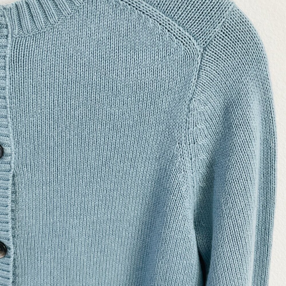 J. Jill Women's Sweater Blue thick knit pullover size S Winter warm blouse - Picture 4 of 8